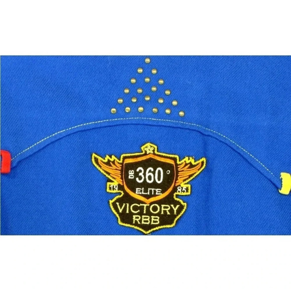 RB ROYAL BLUE Acrylic Fighter Pilot Training Flyboy Blue Long Sleeve Shirt Sz XL - Picture 7 of 11